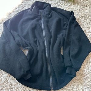 X-Large black lightweight sports jacket athletic workout running gym top